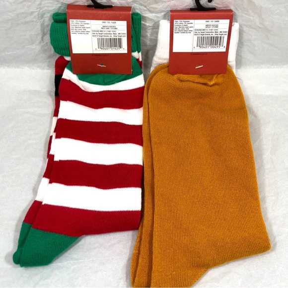 6 PAIRS OF MEN’S SOCKS - NYC MTA, WINTER, CHRISTMAS, BEER, GOOGLE - Picture 12 of 15